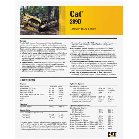 285 cat skid steer specs|cat 289d specs ritchiespecs.